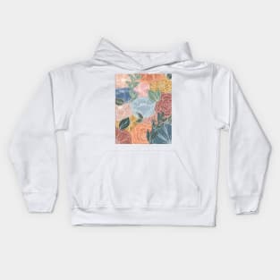 Painted Floral Kids Hoodie